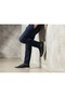 Genuine Floater Leather High White Eva Sole Odor-Free Black Sneaker Men's Shoes Te0065-2 - 5