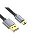 كابل شحن USB 2.0 إلى Mini B 5Pin، كابل شحن عالي السرعة ومتين متوافق مع