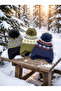 Unisex Knitted Beanie with Winter Pattern and Earflaps for Youth and Adults - Soft Furry Inside - 8