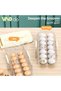 Refrigerator Organizer with Lids, Stackable Fruit Storage Containers, Vegetable Strainers Box with 4 - 3