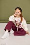 Girl's Bow Printed Set 11649 - 4