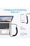 كابل شحن USB-C حلزوني، كابل USB-C بزاوية 90 درجة، كابل USB 2.0 إلى Type C بزاوية قائمة، طوله الأقصى 6 أقدام - 5