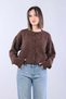 01903 Mohair Thick Lace-Up Cardigan