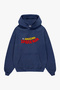 Amazing Printed Indigo Oversize Unisex Hoodie - 2