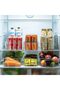 8 Pack Clear Container Boxes with Handle,Stackable Plastic Organizers and Storage Bins,for Bathroom, - 5