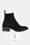 Women's Black Suede Genuine Leather Chelsea Boots & Booties, Size 36-41