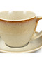 Ceramic Cup and Saucer Set Cream Beige - 300ml - 2