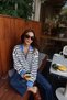 Striped Colorful Knitwear with Zipper Collar - 3