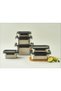 Stainless Steel Stackable Food Container Rectangle 1L – Four-Side Locking Lid, Durable & Leakproof, - 5