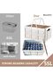 Foldable Storage Box, 55L Multifunctional Outdoor Stackable Bins, Stackable Crates With Wood Lid, fo - 3