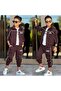 Boys' 3-Piece Hooded 3-Yarn Tracksuit Set – Zip-Up Jacket, T-Shirt & Jogger Pants 43182-K - 3