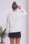 Women's Buttoned V-Neck Long Sleeve Soft Textured Knitwear Cardigan White, Black - 7