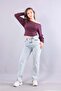 6895 (n-2653) boat neck bat sleeve blouse - 6