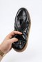 Titan black men's leather shoes - 7