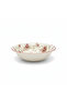 Floral Ceramic Salad Bowl Cream - 9.3 Inch