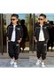 Boys' 3-Piece Hooded 3-Yarn Tracksuit Set – Zip-Up Jacket, T-Shirt & Jogger Pants 43182-S