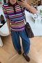 Multicolored polo collar knitwear - 3