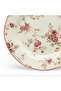 Floral Ceramic Salad Plate Cream - 8.1 Inch - 2