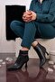 Dorel Original Kri̇stebell Imported Special Series Women's Boots with Stone Details at the Ankle Black - 2