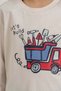 3-9 Years Old Boy's Lets Build Truck Single Jersey Pajama Set Red - 3