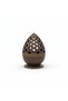 Chalk Incense Burner - 12cm - Black / Brown / Silver - 5
