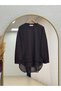 Hümanaz Six-Chiffon Tunic-Zn3226 Brown - 2