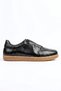 Titan black men's leather shoes