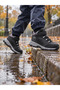 Early Childhood Black Non-Slip Sole Velcro Boots - 2