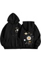 Papatya Front and Back Printed Cotton 3 Thread Threaded Oversize Sweatshirt