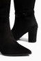 Bihter Women's Daily Buckle Heeled Zippered Winter Boots - 6