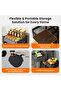 4-Tier Rolling Storage Cart with Rotating Baskets, Multi-Purpose Metal Mesh Organizer Trolley with 360° Locking Wheels, Portable Storage Rack for Kitchen, Bathroom, Bedroom, Living Room & Office - 7