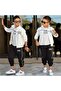 Boys' 3-Piece Hooded 3-Yarn Tracksuit Set – Zip-Up Jacket, T-Shirt & Jogger Pants 43182-B - 3