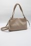 Women's Beige Knitted Strap Lined Zipper Closure Crossbody Hand, Arm and Shoulder Bag
