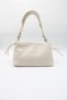 Women's Cream Knitted Strap Lined Zipper Closure Crossbody Hand, Arm and Shoulder Bag - 2