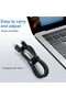 كابل بيانات من النوع C طراز PD10GB3A-2-2-BLACK، شحن سريع 3 أمبير، USB3.2 عالمي للهواتف المحمولة والأجهزة اللوحية، مصنوع من النايلون المقوى - 6