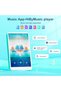 مشغل MP3 بسعة 80 جيجابايت مع بلوتوث وواي فاي، شاشة لمس IPS بحجم 4.0 بوصة، مشغل موسيقى أندرويد مع مكبر صوت مدمج - 3