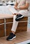 Delta Black-Orange Knitwear & Genuine Leather Sneaker - 4