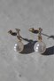 White Pearl Figured Zircon Stone Women's Bijouterie Earrings 130731 - 2