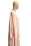 Women's Natural Linen Sleeveless Dress & Silk Blend Tassel Detailed Long Kimono Jacket Set