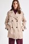 Water-Repellent Regular Fit Tuxedo Collar Double-Breasted Twill Trench Coat H1616AX26AU