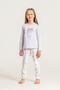 Girl's 100% Cotton Teddy Bear Printed Long Sleeve Cuffed Pajama Set