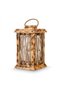 Kare Fener Wooden Salt Lamp with Antique Pattern - 2