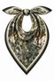 Women's Leopard Tiger Chain Detailed Bandana and Scarf – New Season Trendy Patterned Accessory - 3