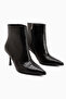 Brenda Black Crocodile Heeled Women's Boots - 3