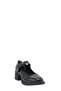 Black Patent Leather High Sole Banded Women's Loafers (053 2606670) - 2