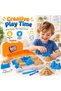 Kids 1000g Soft Moulding Sand Castle Playset with Carry Storage Case, Castle Moulds & Shaping Tools – DIY Sensory Kinetic Sand Building Kit, Creative Beach Pretend Play Toy for Ages 3+ - 4