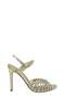 Gold Evening Dress Stone Heeled Women's Shoes (052 2601075)