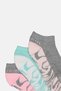 Kids Girl 10 Pair Brand Logo No Show Socks, Multicolor - 2