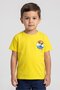 Toddlers Boy Crew Neck Short Sleeve Graphic Print T-shirt, Yellow
