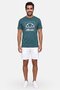 Men Sportwear Fit Short Sleeve Training T-Shirt, Dark Green - 2